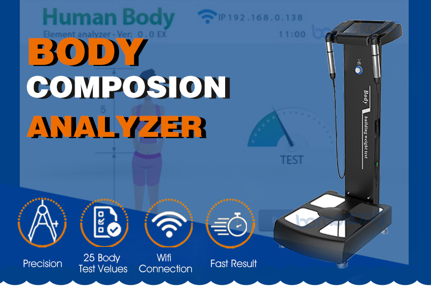 Body composition analysis machine bio impedance fat weight test 25 ...